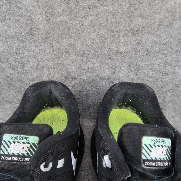 Nike Shoes Mens 10.5 Running Sneaker Zoom Structure 19 H2O Repel Trainer Black - Picture 4 of 15